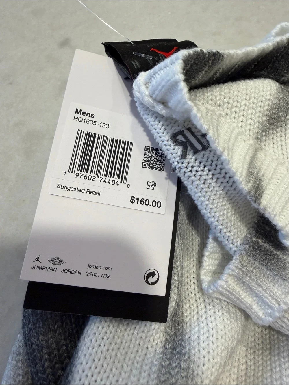 Air Jordan Black & Gray Basketball Graphic Crewneck Sweater! NWT! 2xL
